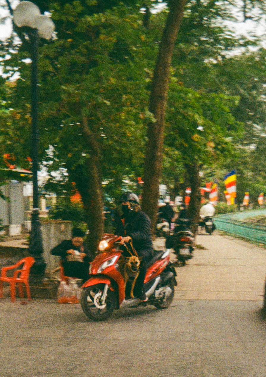 Friend on Bike